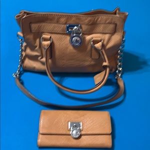 Michael Kors handbag with matching wallet